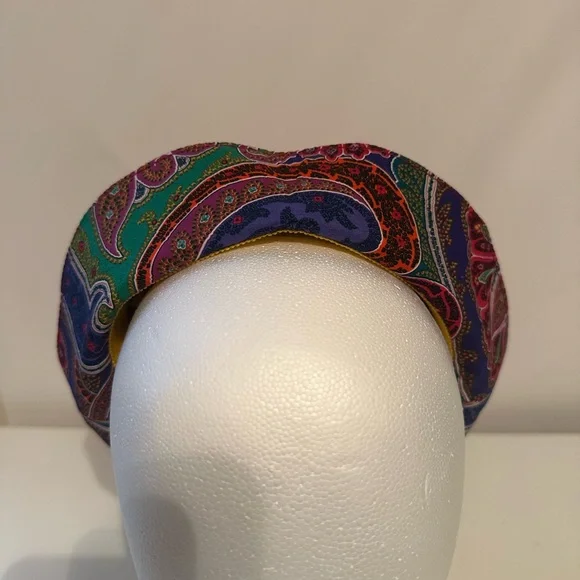 Etro Bucket Hat Cotton Paisley Kids Size Medium Colorful Made In Italy